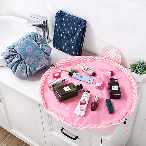 drawstring makeup organizer and travel bag