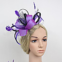 Feather / Satin Fascinators / Headwear with Floral 1pc Wedding ...