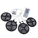 economico Strisce LED-Set luci 1200 LED 3528 SMD Colori primari Impermeabile / Accorciabile / Collagabile 1 set / IP65 / Auto-adesivo