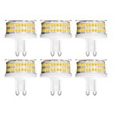 hesapli LED Şerit Işıklar-YWXLIGHT&amp;reg; 6pcs 9 W 900 lm G9 LED Bi-pin Işıklar T 88 LED Boncuklar SMD 2835 Kısılabilir Sıcak Beyaz Serin Beyaz Doğal Beyaz 200-240 V