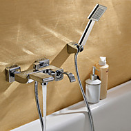 Contemporary  with  Chrome Single Handle Two Holes  ,  Feature  for Wall Mount