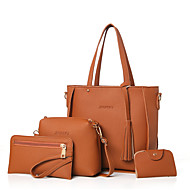 Bag Sets Online For 2018 Women S Bags Pu Polyurethane Bag Set 4 Pieces Purse Solid Colored Blushing Pink Gray Brown Sets