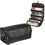 baratos -Acessórios para Maquiagem Bolsas de Maquiagem Separada / Nível Profissional / Portátil Maquiagem 1 pcs Tecido Quadrada Lady Diário Maquiagem para o Dia A Dia Multi Camadas Cosmético Artigos para