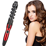 baratos -Encrespador de cabelo barril espiral elétrica cabelo curling wand salão de cabeleireiro cabelo seco ferramenta&amp;amp;molhado