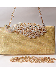 Bags For Women Lightinthebox Women S Bags Poly Urethane Metal Evening Bag Crystal Rhinestone Solid Colored Red Golden Royal Blue