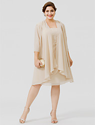 Plus Size Mother of the Bride Dresses Tea Length