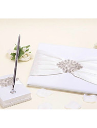 Guest Book Pen Set Wedding With Crystal Rhinestone Ruche Guest
