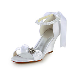 Wedding Shoes Online For 2018 Wedding Shoes Women 039 S Satin Stretch Spring Summer Wedge