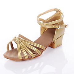 Women's Children's Latin Ballroom Leatherette Sandal Low Heel Silver Gold Fuchsia 1" - 1 3/4" Non Customizable Women's Children's Latin Ballroom Leatherette Sandal Low Heel Silver Gold Fuchsia 1" - 1 3/4" Non Customizable