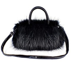Damskie Torby Poliwęglan Torba na ramię na Casual Zima White Black Damskie Torby Poliwęglan Torba na ramię na Casual Zima White Black