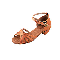 Femme Chaussures Latines / Salon Satin Sandale Talon Bas Non Personnalisables Chaussures de danse Bronze / Enfant / Daim Femme Chaussures Latines / Salon Satin Sandale Talon Bas Non Personnalisables Chaussures de danse Bronze / Enfant / Daim