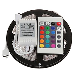 5m Flexible LED Light Strips / Light Sets / RGB Strip Lights LEDs 5050 SMD Remote Control / RC / Cuttable / Dimmable 12 V / Linkable / Self-adhesive / IP44 5m Flexible LED Light Strips / Light Sets / RGB Strip Lights LEDs 5050 SMD Remote Control / RC / Cuttable / Dimmable 12 V / Linkable / Self-adhesive / IP44