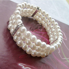 Women's - Imitation Pearl, Silver Cuff, Strand, Classic Bracelet For Wedding / Party / Special Occasion / Anniversary / Engagement / Gift / Daily / Casual Women's - Imitation Pearl, Silver Cuff, Strand, Classic Bracelet For Wedding / Party / Special Occasion / Anniversary / Engagement / Gift / Daily / Casual