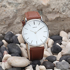 Men's Wrist Watch Quartz Casual Watch Leather Band Analog Minimalist Black / White / Brown - White Black Brown One Year Battery Life / Stainless Steel / Tianqiu 377 Men's Wrist Watch Quartz Casual Watch Leather Band Analog Minimalist Black / White / Brown - White Black Brown One Year Battery Life / Stainless Steel / Tianqiu 377