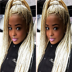 Perucas Lace Front Sintéticas Liso Loiro Cabelo Sintético Riscas Naturais / Peruca Afro Americanas / Perucas Trançadas Loiro Peruca Mulheres Longo Frente de Malha Loiro Morango Perucas Lace Front Sintéticas Liso Loiro Cabelo Sintético Riscas Naturais / Peruca Afro Americanas / Perucas Trançadas Loiro Peruca Mulheres Longo Frente de Malha Loiro Morango