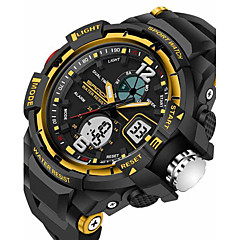 SANDA Men's Sport Watch Smartwatch Wrist Watch Digital Japanese Quartz Black 30 m Water Resistant / Water Proof Alarm Chronograph Analog-Digital Luxury Casual Fashion - Black Red Blue Two Years / LED SANDA Men's Sport Watch Smartwatch Wrist Watch Digital Japanese Quartz Black 30 m Water Resistant / Water Proof Alarm Chronograph Analog-Digital Luxury Casual Fashion - Black Red Blue Two Years / LED