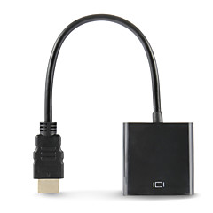 1080p HDMI mâle vers VGA câble adaptateur de convertisseur vidéo femelle pour PC DVD hdtv noir 1080p HDMI mâle vers VGA câble adaptateur de convertisseur vidéo femelle pour PC DVD hdtv noir