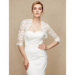 Lace Wedding / Party / Evening Women's Wrap With Lace Shrugs Lace Wedding / Party / Evening Women's Wrap With Lace Shrugs