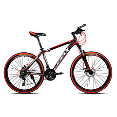 Mountain Bike Cycling 21 Speed 26 Inch/700CC SHIMANO EF-51-7 Double Disc Brake Suspension Fork Non-Damping Ordinary/Standard Anti-slip