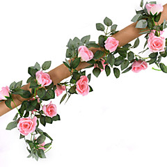 Konstgjorda blommor 1 Gren Bröllop / Pastoral Stil Roser Bordsblomma Konstgjorda blommor 1 Gren Bröllop / Pastoral Stil Roser Bordsblomma