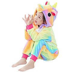 Crianças Pijamas Kigurumi Unicórnio Cavalo Voador Pijamas Macacão Flanela Amarelo Cosplay Para Meninos e meninas Pijamas Animais desenho animado Dia das Bruxas Festival / Celebração Crianças Pijamas Kigurumi Unicórnio Cavalo Voador Pijamas Macacão Flanela Amarelo Cosplay Para Meninos e meninas Pijamas Animais desenho animado Dia das Bruxas Festival / Celebração