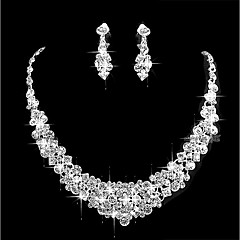 Jewelry Sets Online For 2018 Women S Cubic Zirconia Jewelry Set Simple Include Silver For Wedding Party