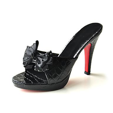 Spring Summer Fall Platform Office & Career Stiletto Heel Platform Bowknot Black White Spring Summer Fall Platform Office & Career Stiletto Heel Platform Bowknot Black White