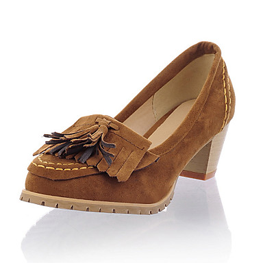 chunky heel round toe