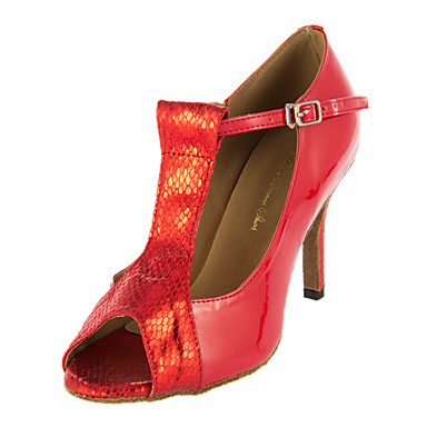 red salsa shoes