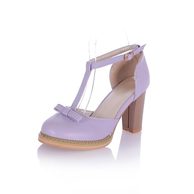 chunky heel round toe