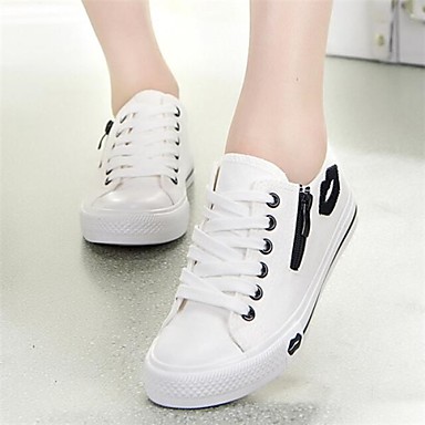 Women's Shoes Flat Heel Round Toe Fashion Sneakers Casual Black/Blue ...