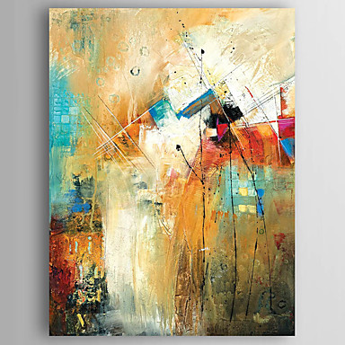 Oil Painting Hand Painted - Abstract Modern Canvas 4985573 2018 – $59.99