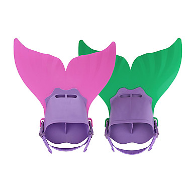 Diving Fins / Swim Fins Mermaid, Adjustable Fit, Short Blade Swimming ...