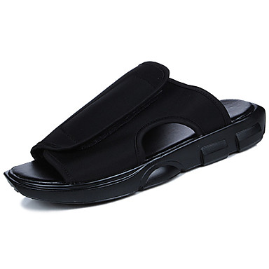 Men's Shoes PU Spring / Summer Comfort Sandals White / Black / Red Men's Shoes PU Spring / Summer Comfort Sandals White / Black / Red