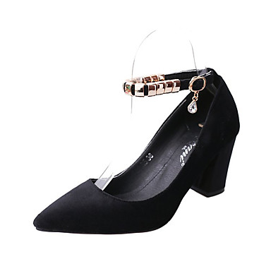 Women's Shoes PU(Polyurethane) Spring / Summer Comfort / Basic Pump Heels Chunky Heel Pointed Toe Buckle Army Green / Pink / Camel / Party & Evening / Dress / Party & Evening Women's Shoes PU(Polyurethane) Spring / Summer Comfort / Basic Pump Heels Chunky Heel Pointed Toe Buckle Army Green / Pink / Camel / Party & Evening / Dress / Party & Evening