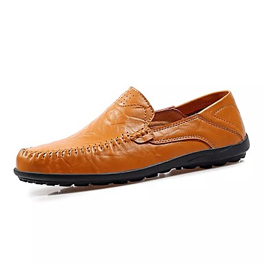 Men's Shoes Nappa Leather / PU Spring / Summer Moccasin / Light Soles Loafers & Slip-Ons Water Shoes Black / Brown / Party & Evening Men's Shoes Nappa Leather / PU Spring / Summer Moccasin / Light Soles Loafers & Slip-Ons Water Shoes Black / Brown / Party & Evening