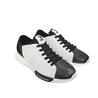 Men's Shoes PU Spring / Fall Comfort Sneakers White / Black / Red Men's Shoes PU Spring / Fall Comfort Sneakers White / Black / Red