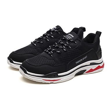 Men's Shoes Tulle Spring / Summer Comfort Sneakers Black / Gray / Yellow Men's Shoes Tulle Spring / Summer Comfort Sneakers Black / Gray / Yellow