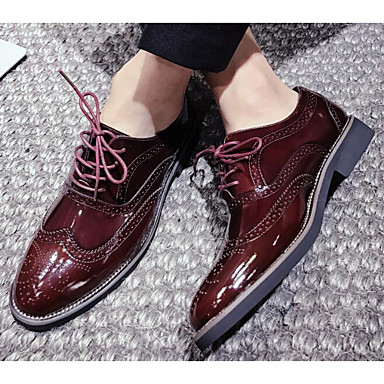 Men's Shoes Nappa Leather / Cowhide Fall / Winter Comfort Oxfords Black / Wine Men's Shoes Nappa Leather / Cowhide Fall / Winter Comfort Oxfords Black / Wine