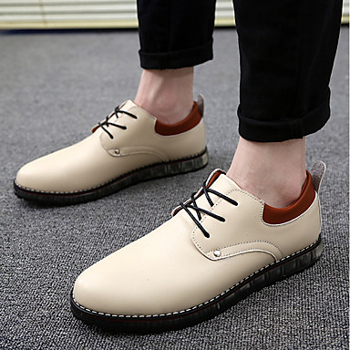 Men's Shoes PU(Polyurethane) Summer Comfort Oxfords Black / Beige / Red Men's Shoes PU(Polyurethane) Summer Comfort Oxfords Black / Beige / Red