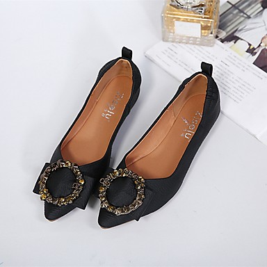 Women's Shoes PU(Polyurethane) Summer Comfort Flats Flat Heel Black / Pink Women's Shoes PU(Polyurethane) Summer Comfort Flats Flat Heel Black / Pink
