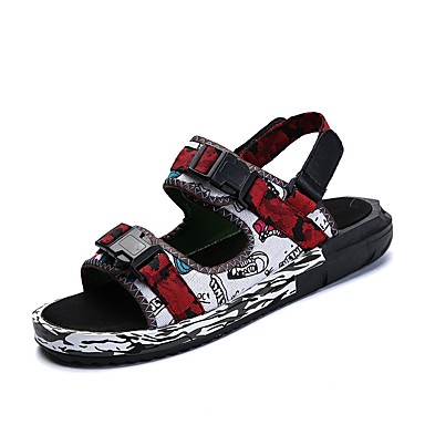 Men's Shoes Carbon Fiber Summer Comfort Sandals Black / Gray / Red Men's Shoes Carbon Fiber Summer Comfort Sandals Black / Gray / Red