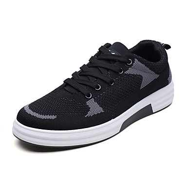 Men's Shoes Mesh Fall Comfort Athletic Shoes Walking Shoes Black / Gray / Red Men's Shoes Mesh Fall Comfort Athletic Shoes Walking Shoes Black / Gray / Red