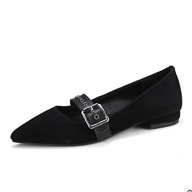 Women's Shoes Leather Summer Comfort Flats Flat Heel Black / Silver / Pink Women's Shoes Leather Summer Comfort Flats Flat Heel Black / Silver / Pink