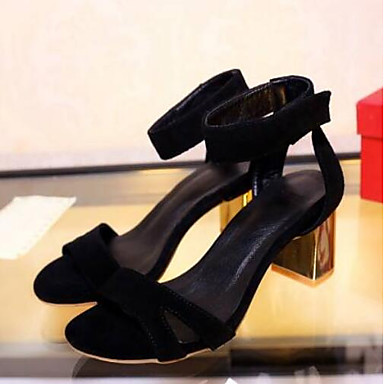 Women's Shoes Nappa Leather Spring Comfort Sandals Chunky Heel Black Women's Shoes Nappa Leather Spring Comfort Sandals Chunky Heel Black