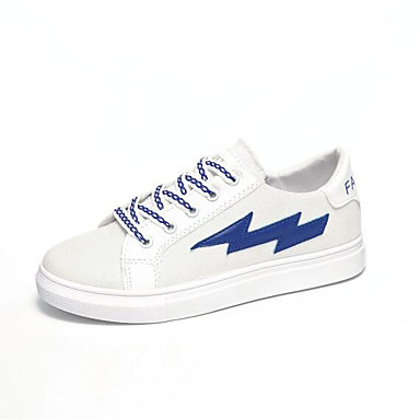 Women's Shoes Canvas Spring / Summer Comfort Sneakers Flat Heel Round Toe Black / Red / Blue Women's Shoes Canvas Spring / Summer Comfort Sneakers Flat Heel Round Toe Black / Red / Blue