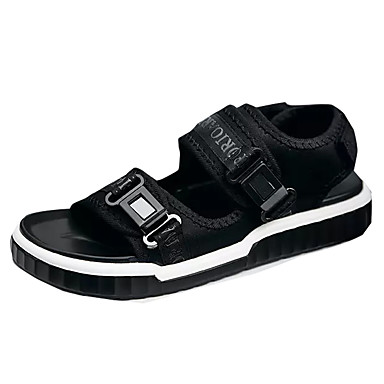 Men's Shoes Canvas Summer Comfort Sandals Black Men's Shoes Canvas Summer Comfort Sandals Black