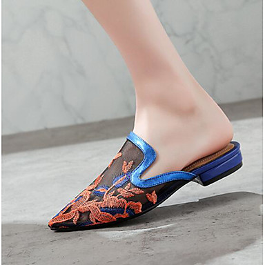 Women's Shoes Mesh Spring Comfort Clogs & Mules Low Heel Blue Women's Shoes Mesh Spring Comfort Clogs & Mules Low Heel Blue