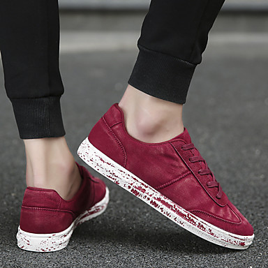 Men's Shoes Canvas Spring Comfort Sneakers Gray / Blue / Wine Men's Shoes Canvas Spring Comfort Sneakers Gray / Blue / Wine