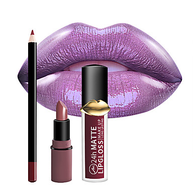  Brilho labial Delineador de LÃ¡bios Batons 1 pcs Mineral Ferramenta CASE / ConfortÃ¡vel / Non Toxic Design Moderno / Criativo / Carregando Doce / Fashion Maquiagem CosmÃ©tico Artigos para Banho & Tosa